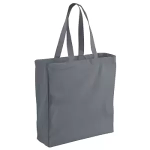 image of Canvas Classic Shopper Bag - 26 Litres (One Size) (Graphite Grey) - Westford Mill