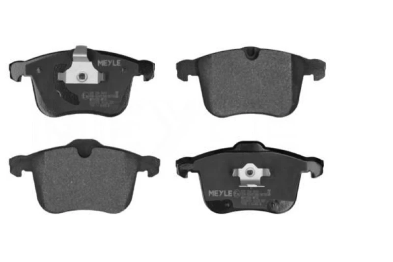 Image of MEYLE 025 234 0419 Brake pad set Front Axle, prepared for wear warning indicator, Original Quality, with anti-squeak plate Brake Pad Set,disc brake (