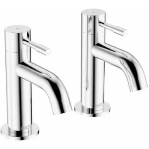 Image of Bristan - Mila Bath Taps Pair Pillar Mounted - Chrome