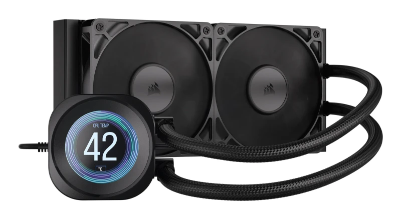Image of Corsair NAUTILUS 240 RS LCD All In One CPU Cooler - 240mm