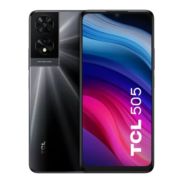 Image of TCL 505 128GB 4G SIM Free Smartphone - Space Grey T509K1-2ALCA112-1 Space Grey