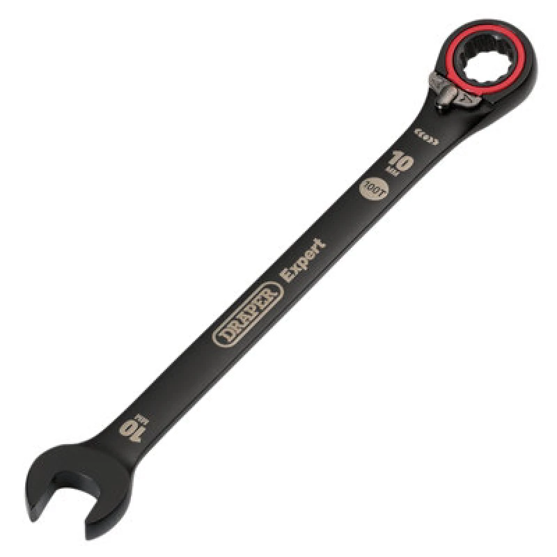 Image of Draper Expert Hi Torq Reversible Ratchet Combination Spanner 03900 Size: 10mm