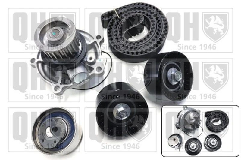 Image of QUINTON HAZELL Water pump and timing belt kit QUINTON HAZELL QBPK7610