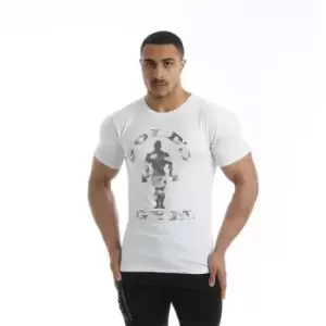 Image of Golds Gym Printed T Shirt Mens - White
