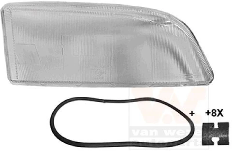 Image of VAN WEZEL Headlight lens VAN WEZEL 5950978