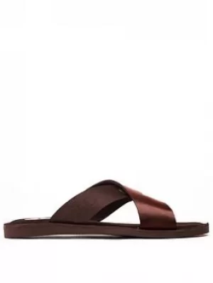 Base London Miso Sandal, Brown, Size 8, Men