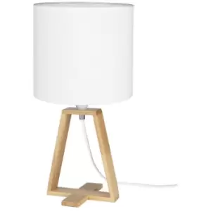 Netlighting Nuts Table Lamp Drum Shade E27 40W White