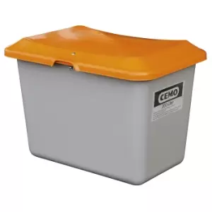 Image of CEMO Grit container made of GRP, capacity 200 l, without dispenser opening, grey container
