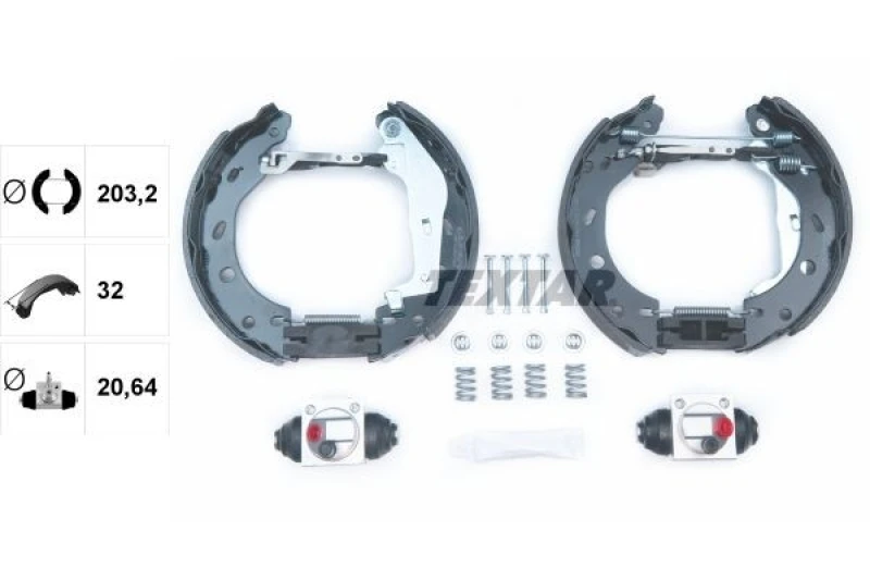 Image of Drum brake kit TEXTAR 84057402