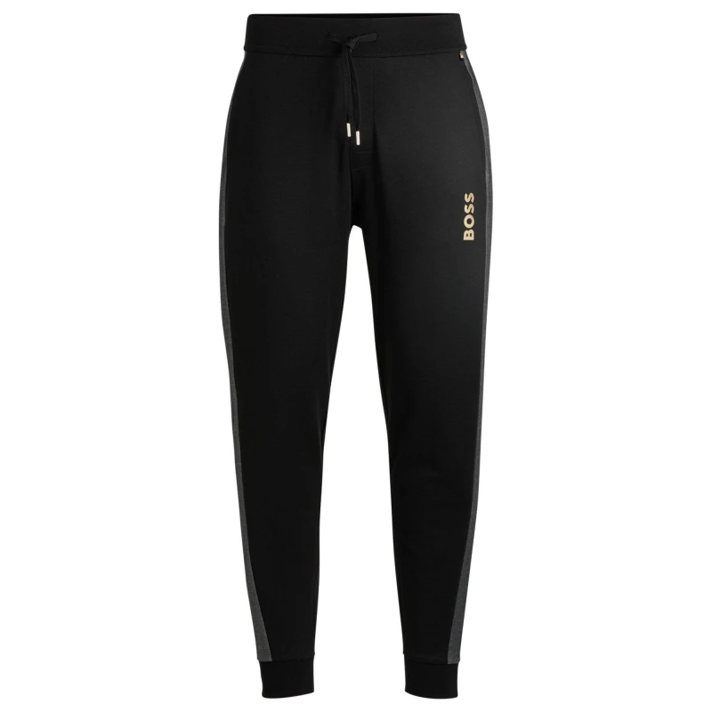Image of Boss Boss Tracksuit Pants 10166548 26 Closed Hem Fleece Jogging Bottoms S Black 48118703350