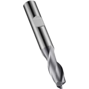 S922 2.5MM Carbide 2 Flute Flatted Shank Slot Drill - TiAlN Coated