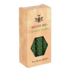 Image of Pack of 6 Green Beeswax Spell Candles