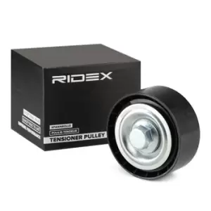 Image of RIDEX Tensioner Pulley with attachment material 310T0139 Tensioner Pulley, v-ribbed belt FIAT,PEUGEOT,CITROEN,Scudo Kastenwagen (220_)