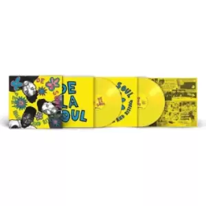 image of De La Soul 3 Feet High And Rising - Yellow Vinyl + Comic Insert - Sealed 2023 UK 2-LP vinyl set RMM-045-1