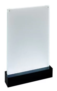 image of Sigel LED Table Top Display Frame A4 Black Base