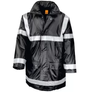 Image of Result Mens Work-Guard Workwear Management Coat (2XL) (Black)