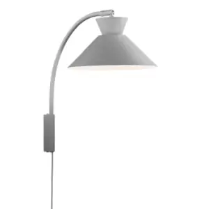 Image of Dial Dome Wall Lamp Grey E27