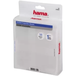 Image of Hama CD/DVD Protective Sleeves 50 transparent