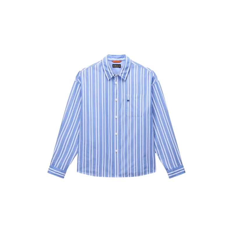 Image of Long sleeve shirt Napapijri Eos Bleu Male XS