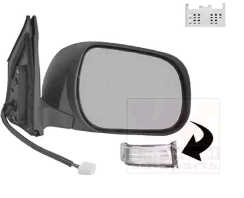 Image of VAN WEZEL 5471818 Wing mirror * HAGUS * Right, Heatable, Over-paintable Outside Mirror (50)