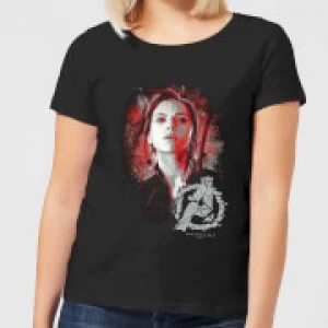 Image of Avengers Endgame Black Widow Brushed Womens T-Shirt - Black