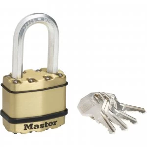 image of Masterlock Excell Brass Finish Padlock 45mm Long