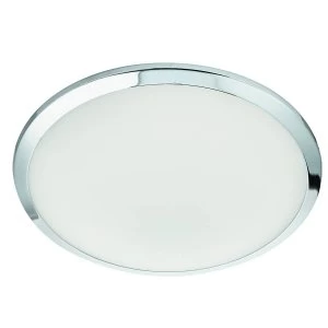 Image of LED Bathroom Ceiling Flush Light Chrome IP44