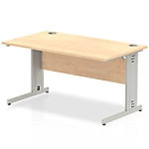 image of Impulse Cable Managed 1400 Rectangle Desk Maple