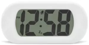 image of Acctim Silicone Digital LCD Alarm Clock - White