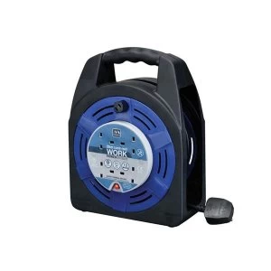 image of Masterplug Case Reel 240V 13A 4-Socket Thermal Cut-Out 20m