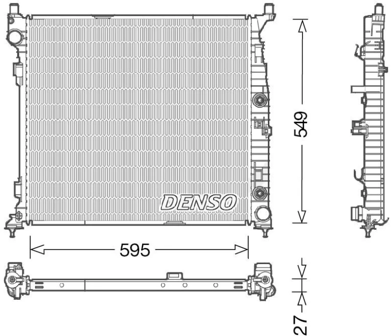Image of DENSO Engine radiator DENSO DRM17055