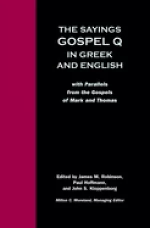 Image of sayings gospel q in greek and english