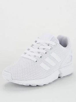 Image of Adidas Originals Zx Flux Childrens Trainers - White