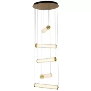 Image of Searchlight Lighting - Searchlight Clamp LED 5 Light Mu Lighti-Drop Pendant