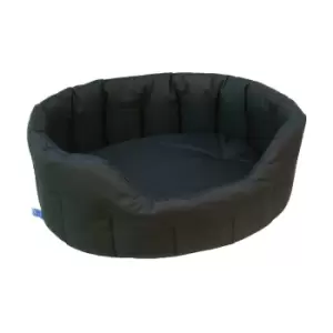 Image of P&L Pet Beds P&L Jumbo Black Oval Waterproof Dog Bed