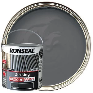 image of Ronseal Rescue Decking Paint - Charcoal 2.5L