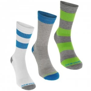 image of Skechers Socks 3 Pack Junior - White