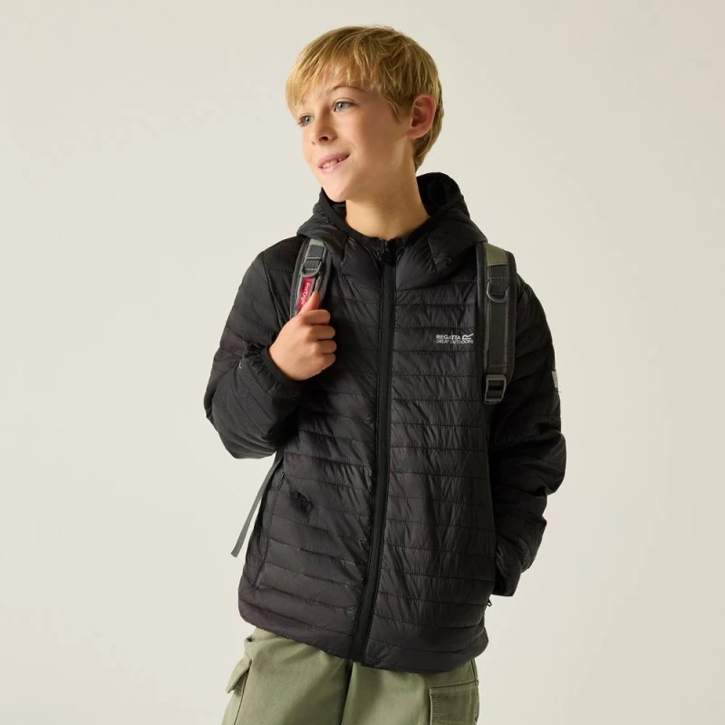 Image of Regatta Child Puffer jacket Regatta Hillpack Noir Unisex 5/6 ans