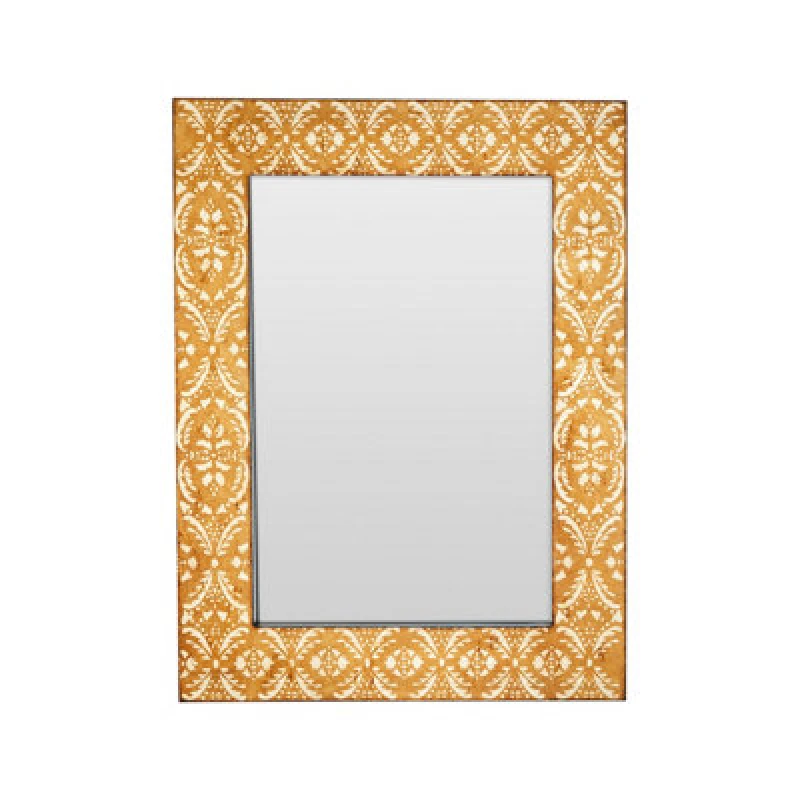 Image of Premier Housewares Damask Wall Mirror Gold
