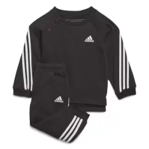 Image of adidas Future Icons 3 Stripes Jogger Set Infants - Black