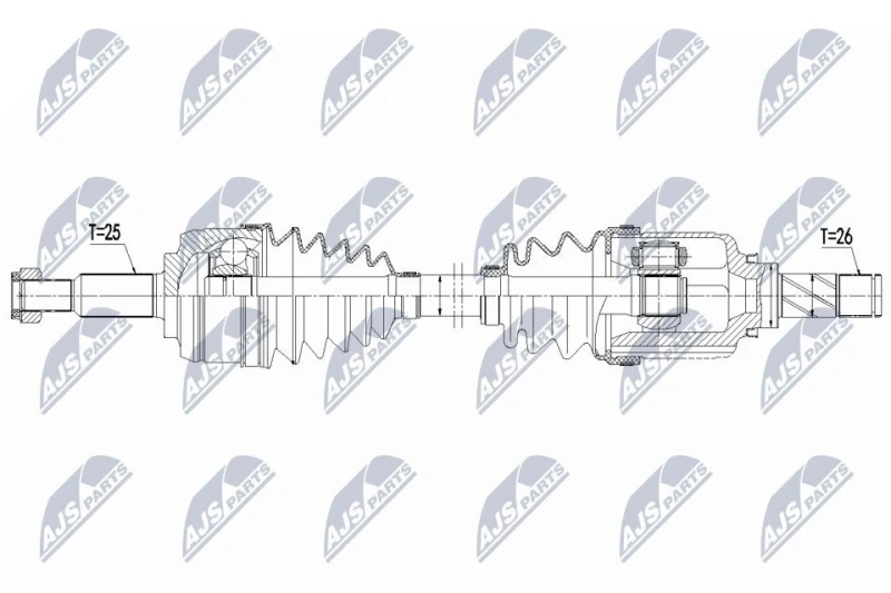 Image of NTY Drive shaft NTY NPW-RE-226