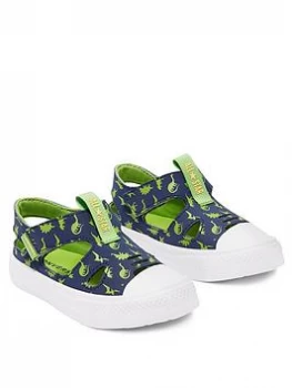 Image of Converse Chuck Taylor All Star Ox Superplay Dinoverse Infants Sandal - Navy, Size 4