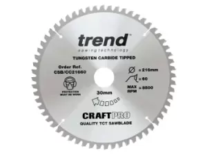 Image of Trend CSB/CC30578T Craft Saw Blade Crosscut 305mm X 78 T X 30mm