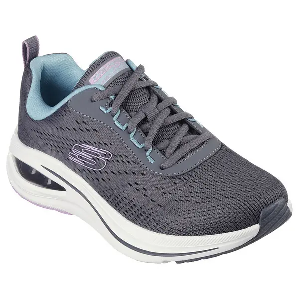 Image of Skechers Womens Skech Air Meta Aired Out Trainers UK Size 5 (EU 38) Charcoal/Multi SKE2187-CCMT-5