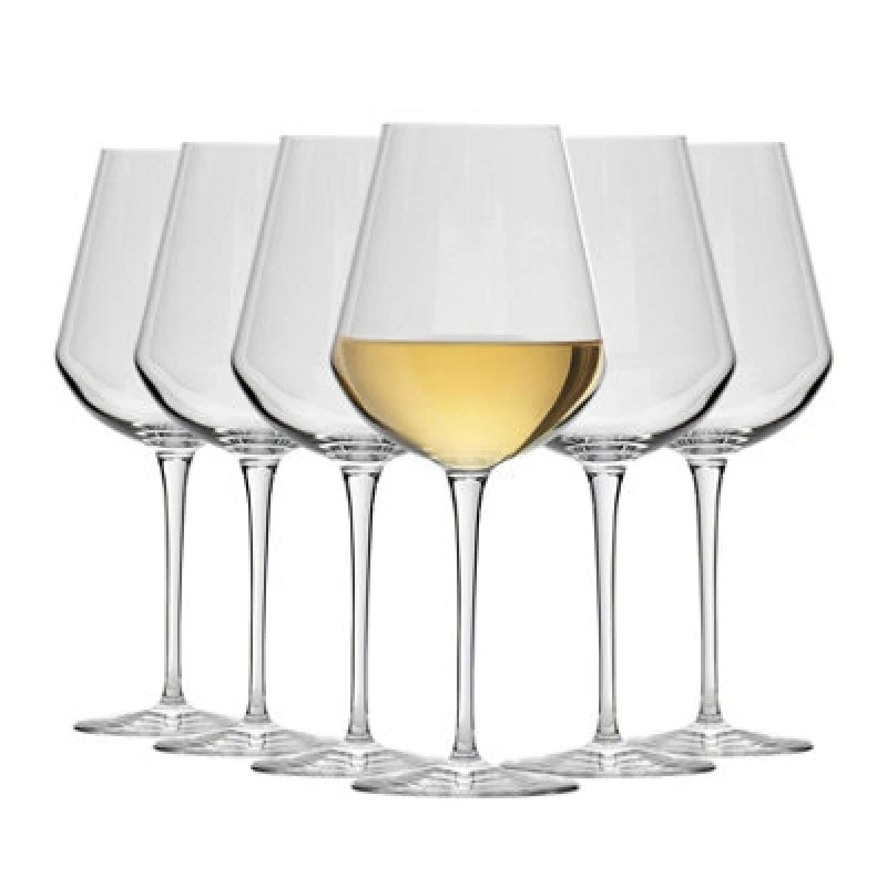 Image of Bormioli Rocco Inalto Uno White Wine Glasses - 470ml - Pack of 6 Clear