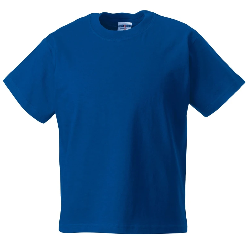 Image of Jerzees Schoolwear Jerzees Schoolgear Classic Plain T-Shirt Pack of 2 in Royal Size: 3-4 Years Royal Unisex 3-4 Years