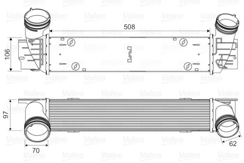 Image of Intercooler VALEO 818594