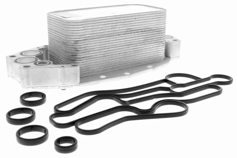 Image of VEMO V48-60-0018 Oil Cooler Green Mobility Parts Oil Cooler,engine oil (469)