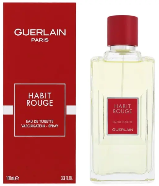 Image of Guerlain Habit Rouge Eau de Toilette For Him 100ml