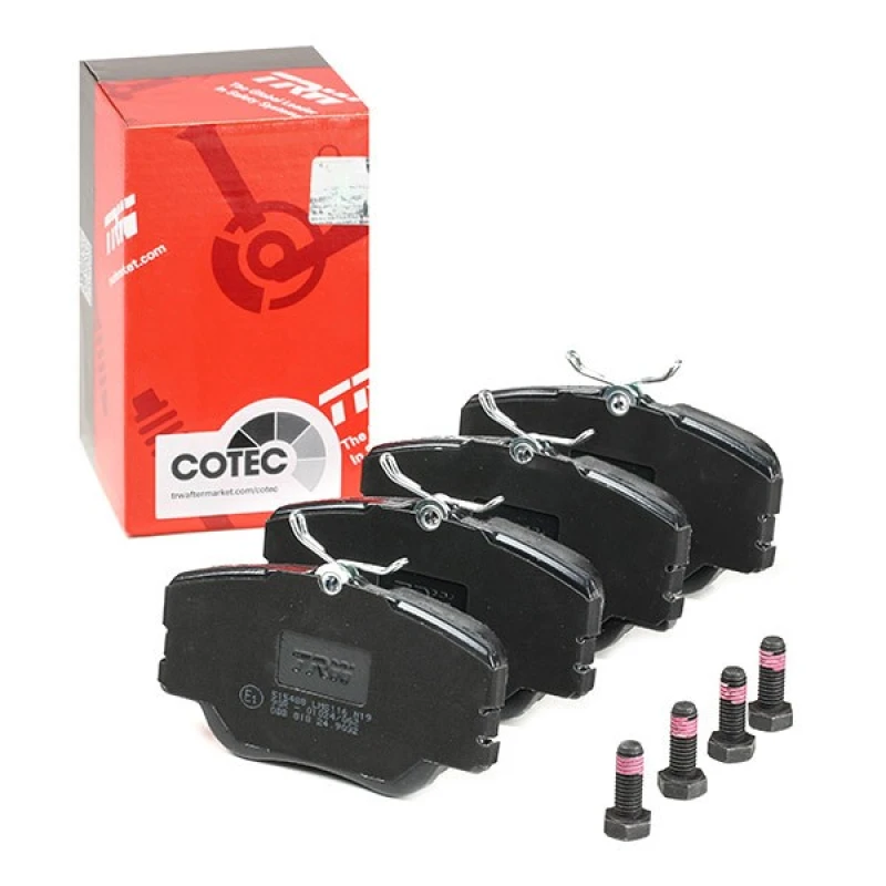 Image of TRW GDB818 Brake pad set not prepared for wear warning indicator, with brake caliper screws Brake Pad Set,disc brake (402)